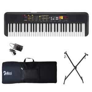 Yamaha PSR F52 61 Keys Portable Keyboard with Carrying Bag Stand and Adaptor